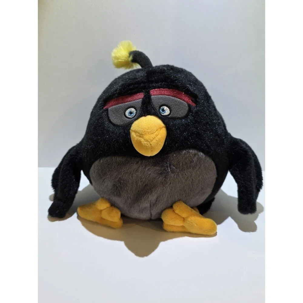 Angry Birds Commonwealth Black Bomb No SOUND Plush Rovio 8-9